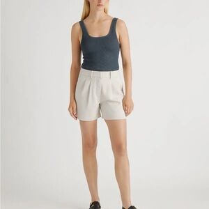 Quince Women’s Stretch Crepe Shorts - Sand Color